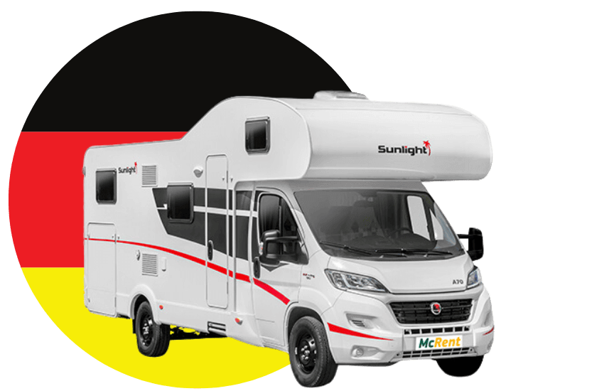 Tyskland autocamper flag